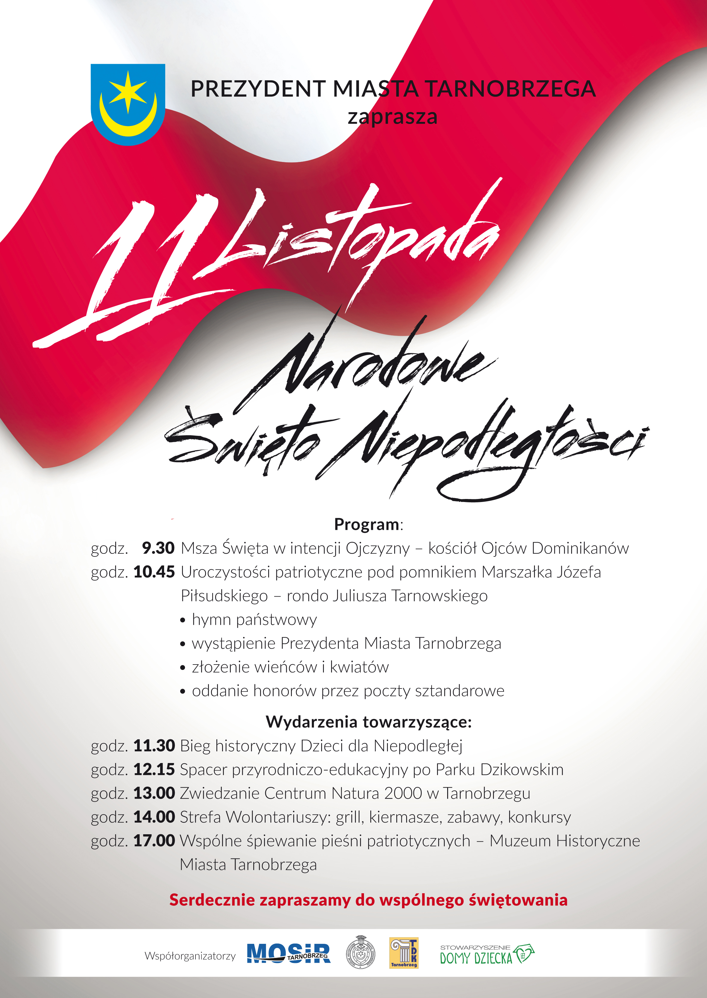 Narodowe Święto Niepodległości. Zapraszamy do wspólnego świętowania.
